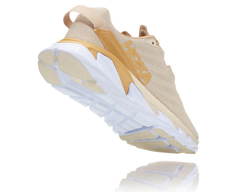 Running Shoes Womens - Hoka One One Elevon 2 - Beige - TNFPZJY-73